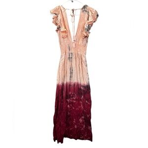 Tiare Hawaii Dahlia Maxi dress Fuschia S/M